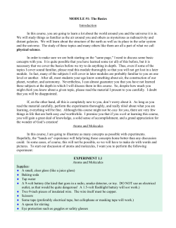MODULE #1 - Sonlight