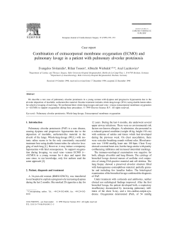Combination of extracorporeal membrane