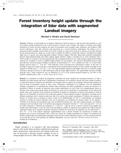 Forest inventory height update through the integration