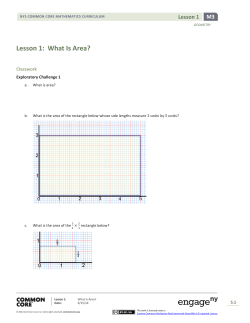 Lesson 1: What Is Area?