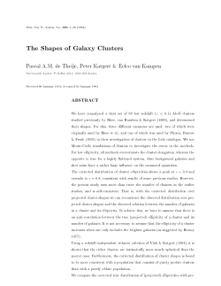 The Shapes of Galaxy Clusters
