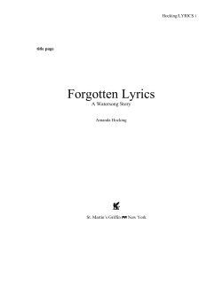 Forgotten Lyrics