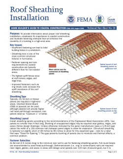 Roof Sheathing Installation