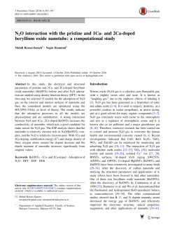 N2O interaction with the pristine and 1Ca- and 2Ca