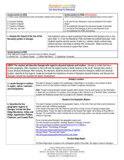 Geography Teacher Notes - Troup County School System