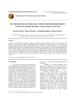 determination of organic compounds from different types of