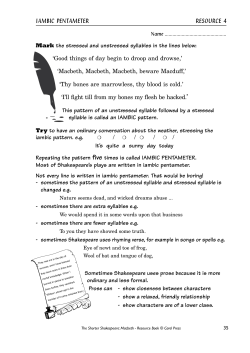 Macbeth iambic pentameter