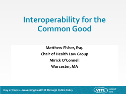 Interoperability for the Common Good