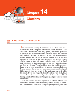 Chapter 14 Glaciers