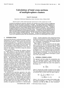 Calculation of total cross sections of multiple