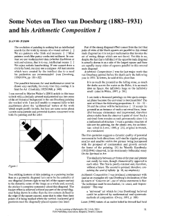 Some Notes on Theo van Doesburg - For the Learning of Mathematics