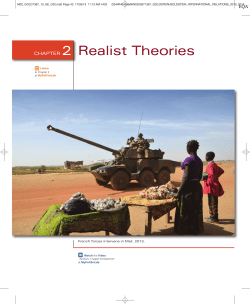 Realist Theories - Pearson Higher Education
