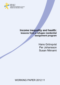 Income inequality and health