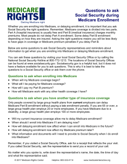 Questions to ask Social Security during Medicare Enrollment