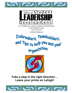 Teambuilders and Activities