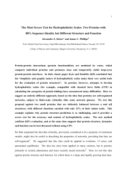 The Most Severe Test for Hydrophobicity Scales: Two Proteins with