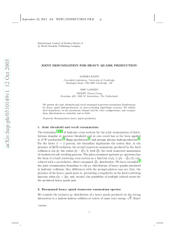 Joint resummation for heavy quark production