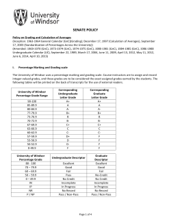 Grading - University of Windsor