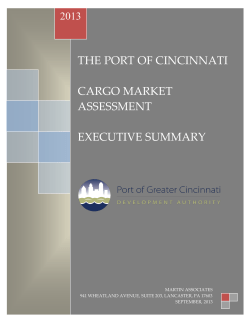 2013 Executive Summary Cargo Market Assessment