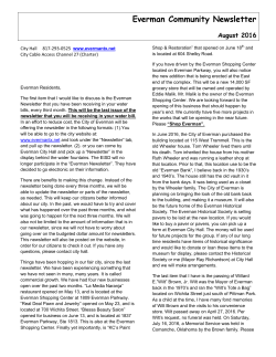 Everman Community Newsletter