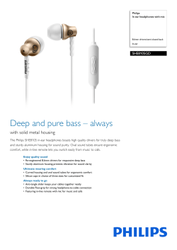 SHE8105GD/00 Philips In ear headphones with mic