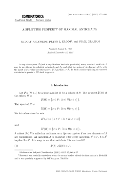 A splitting property of maximal antichains