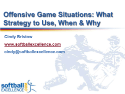Offensive Game Situations: What Strategy to Use, When