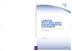 LONDON- WEST MIDLANDS ENVIRONMENTAL STATEMENT