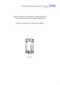 Ilizarov Fixation for Correction of Bone Deformity