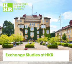 Exchange student at Kristianstad University