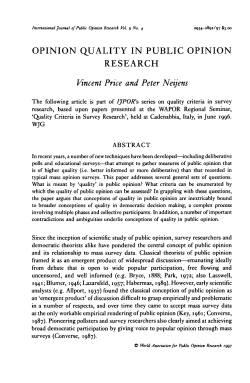 opinion quality in public opinion research