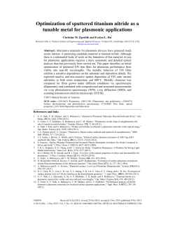 Optimization of sputtered titanium nitride as a tunable metal for