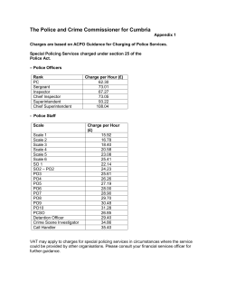 Schedule of charges 2014