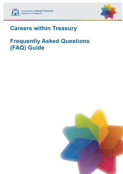 Careers within Treasury - Department of Treasury WA