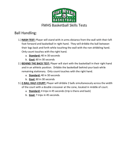 FMHS Basketball Skills Tests Ball Handling: