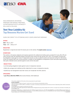 Test Your Liability IQ: Top Reasons Nurses Get Sued