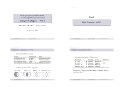 Categorical syllogisms - FB3