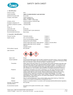 safety data sheet - Camie