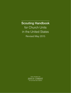 Scouting Handbook for Church Units in the United States Scouting