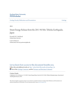 Strain Energy Release from the 2011 9.0 Mw Tōhoku Earthquake