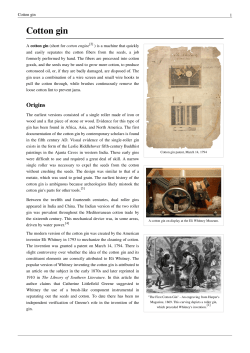 Cotton gin - Net Texts