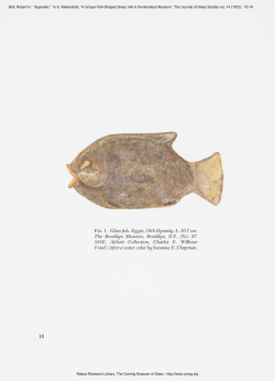 A Unique Fish-Shaped Glass Vial in the Brooklyn Museum
