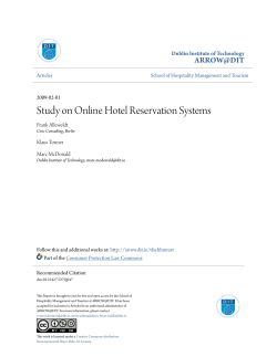 Study on Online Hotel Reservation Systems