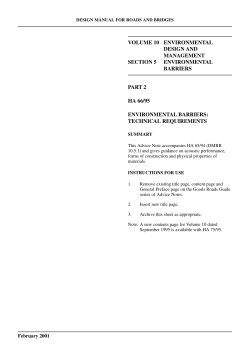 ha 66/95 - environmental barriers