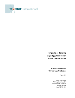 Impacts of Banning Cage Egg Production In the United States