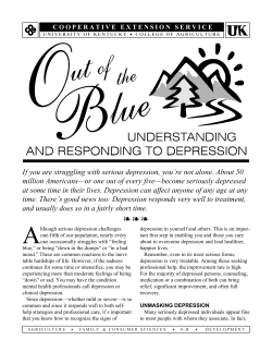 Out of the Blue - Understanding And Responding to Depression