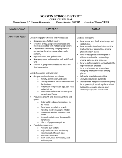 AP Human Geography - Norwin School District