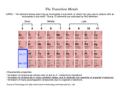 A-The transition metals