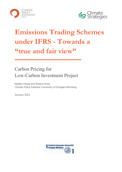 Emissions Trading Schemes under IFRS