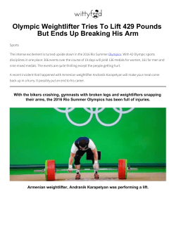 Olympic Weightlifter Tries To Lift 429 Pounds But Ends Up Breaking